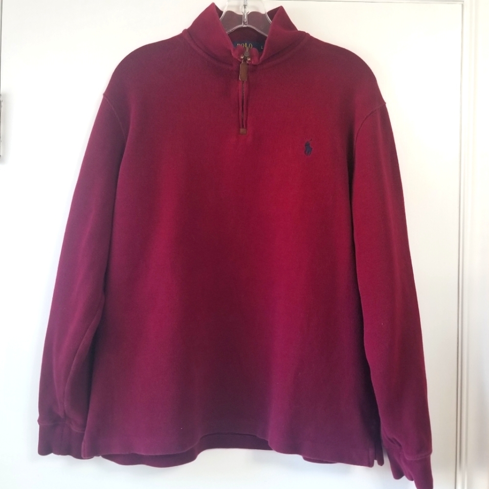 Polo by Ralph Lauren Maroon 1/4 Zip Pullover